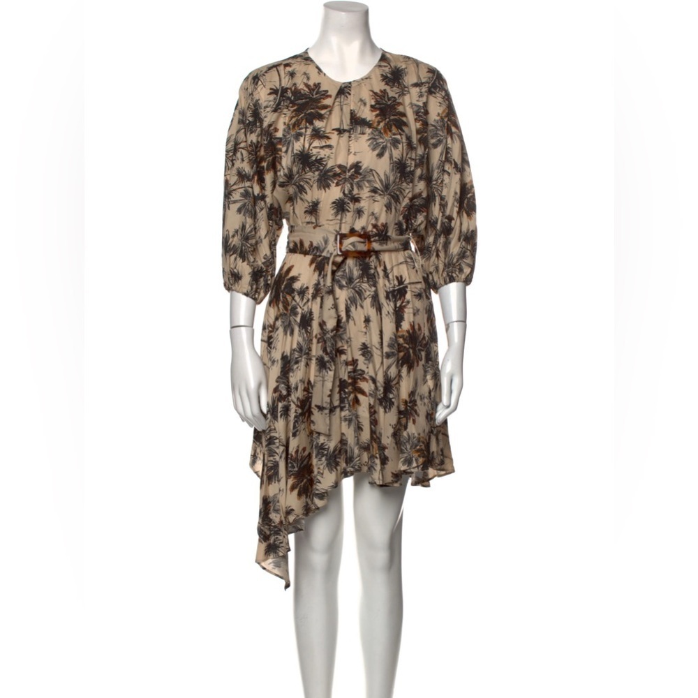 PETERSYN Asymmetrical Tropical Dress